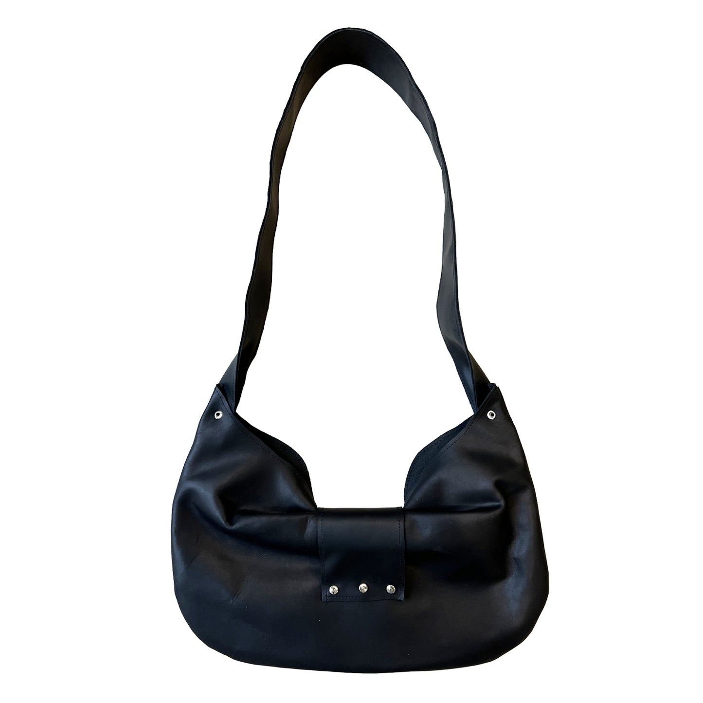 LE NOEUD BLACK LEATHER BAG