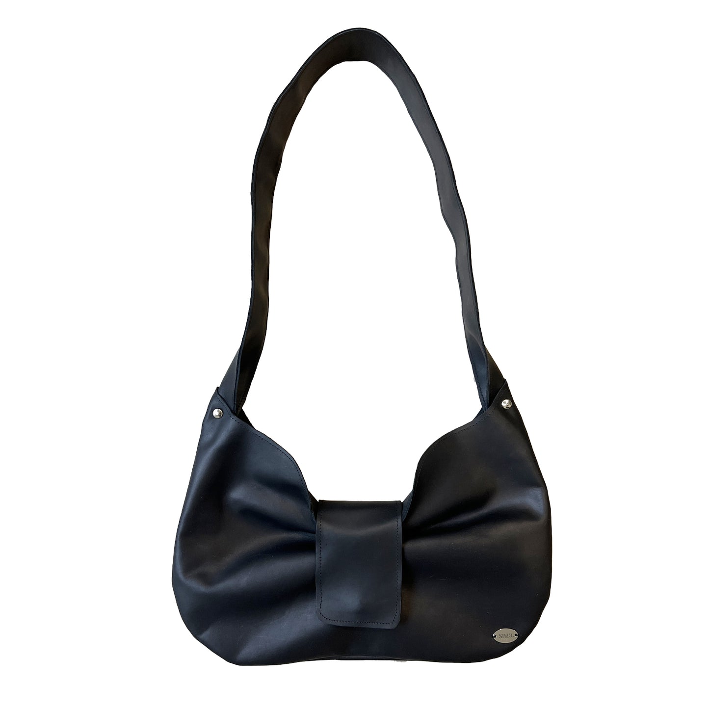 LE NOEUD BLACK LEATHER BAG