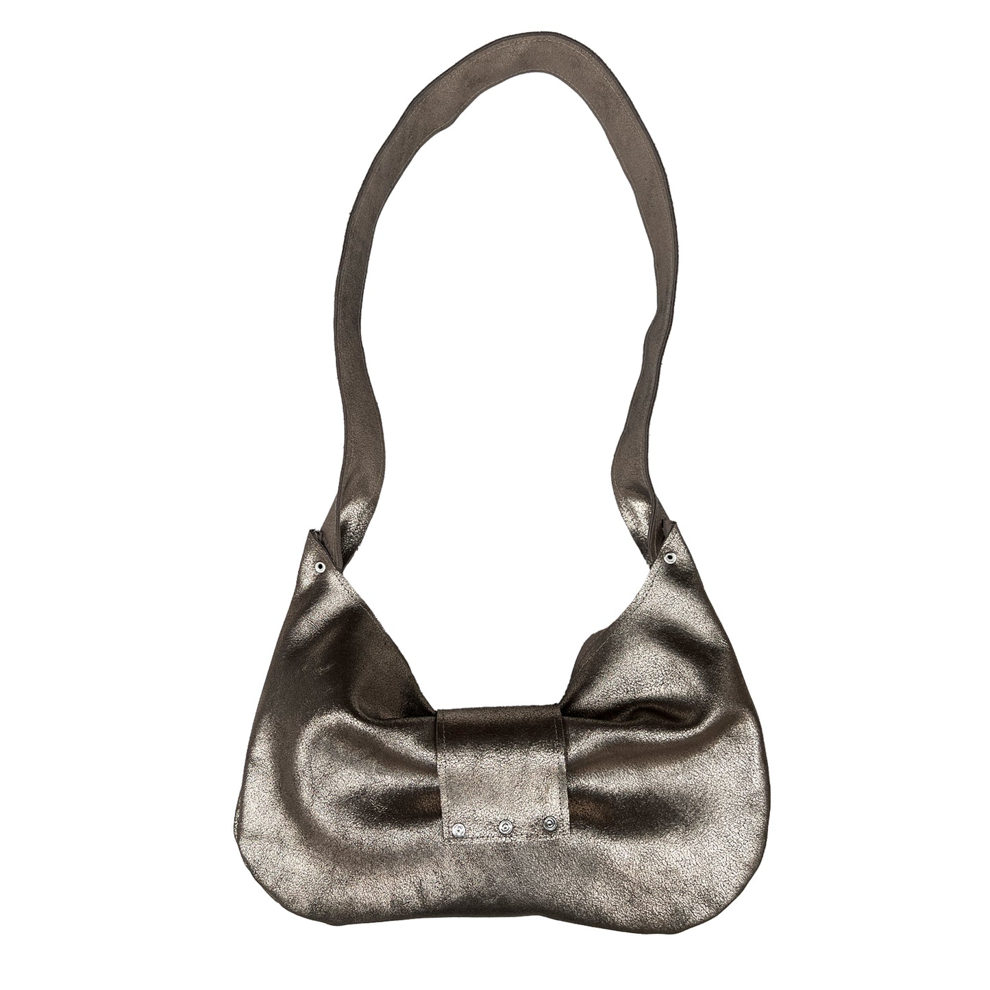 LE NOEUD GOLD LEATHER BAG