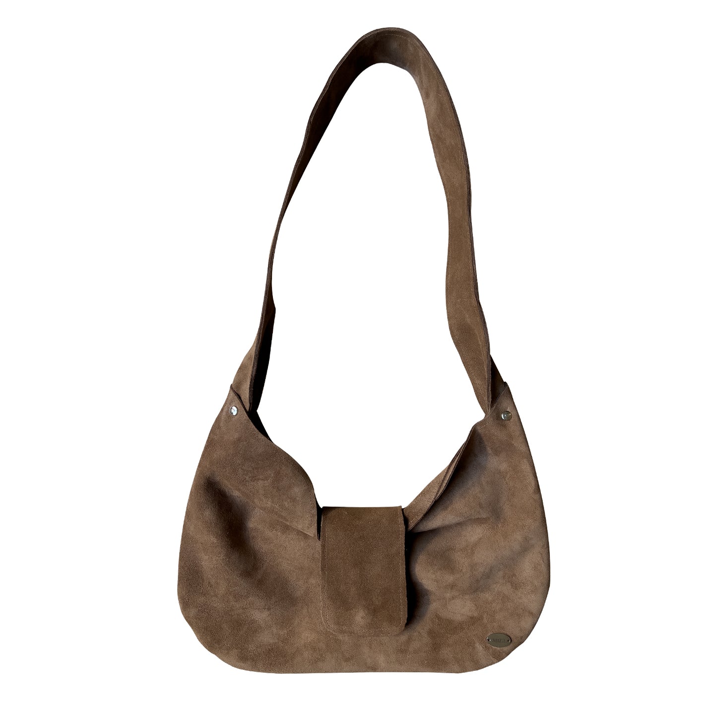 LE NOEUD BROWN SUEDE BAG