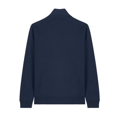 SNZA STUDIOS NAVY BLUE QUARTER-ZIP SWEATSHIRT